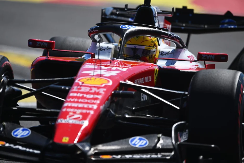 Lewis Hamilton con Ferrari en el GP de Madrid 2026