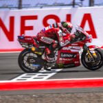 Marc Márquez rueda con la Ducati en el circuito de Mandalika