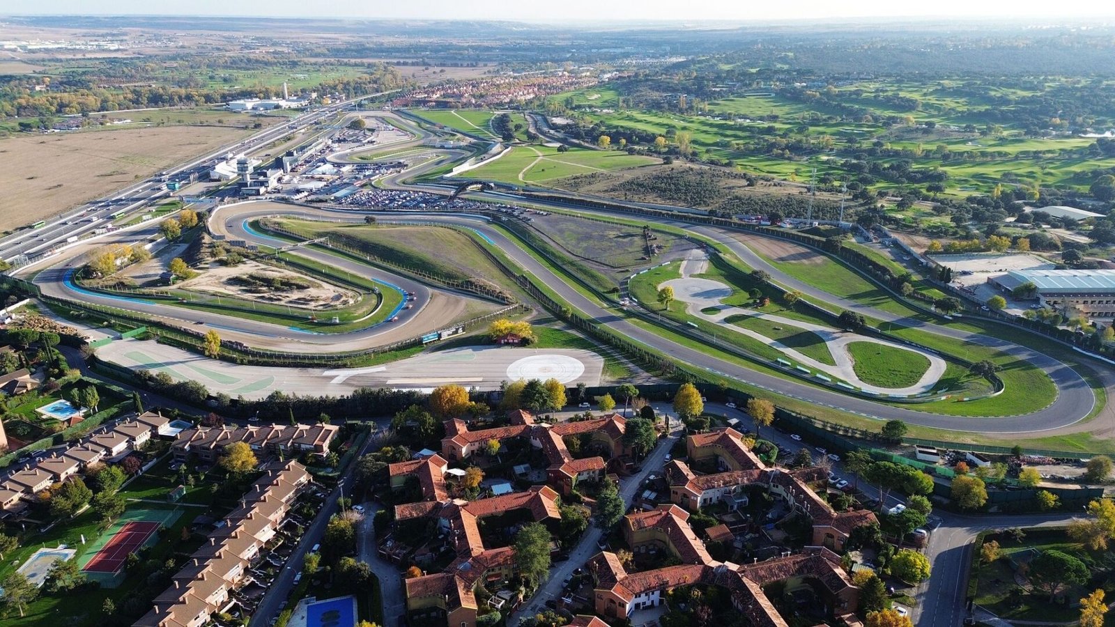 Vista aérea del Circuito de Madrid Jarama