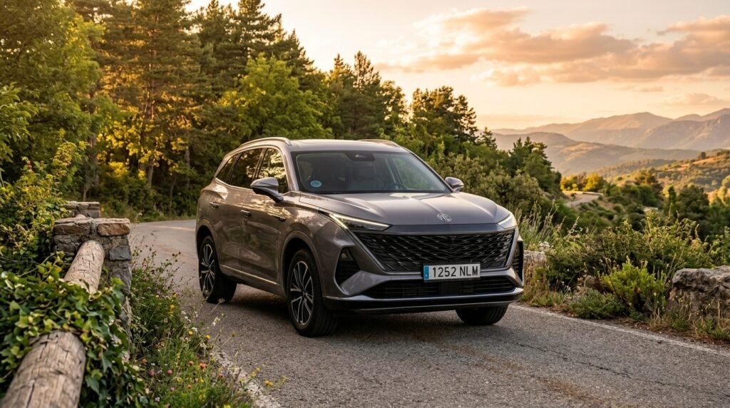 MG S9 PHEV durante la prueba en carretera