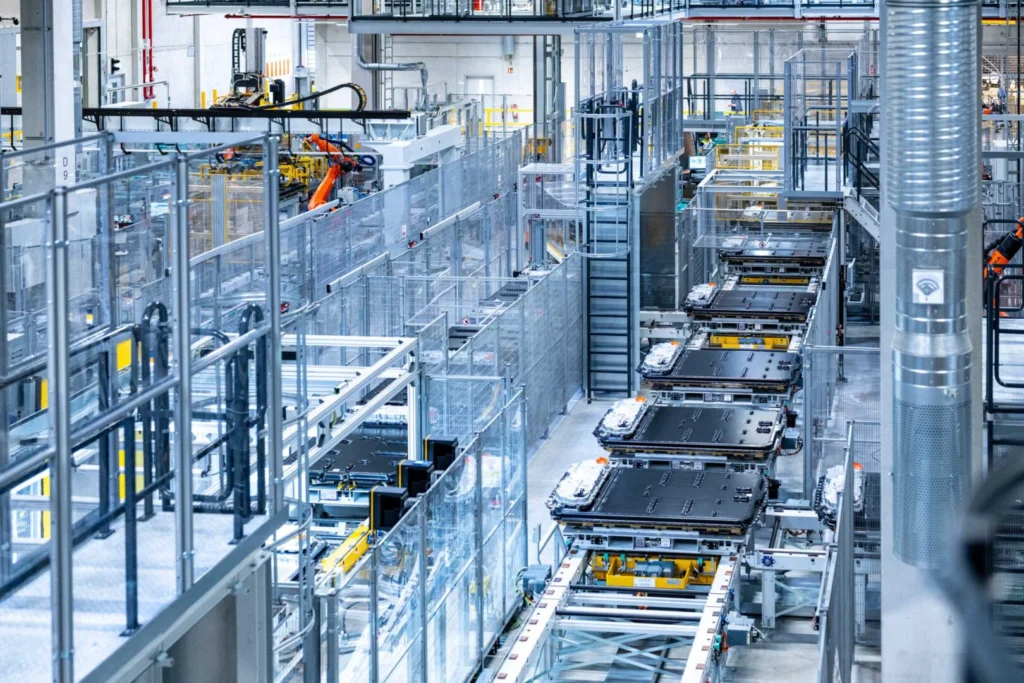 Línea de baterías de alto voltaje de BMW en Irlbach-Straßkirchen