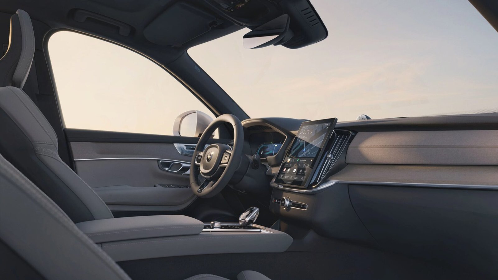Imagen oficial de las plazas delanteras del Volvo XC90 T8