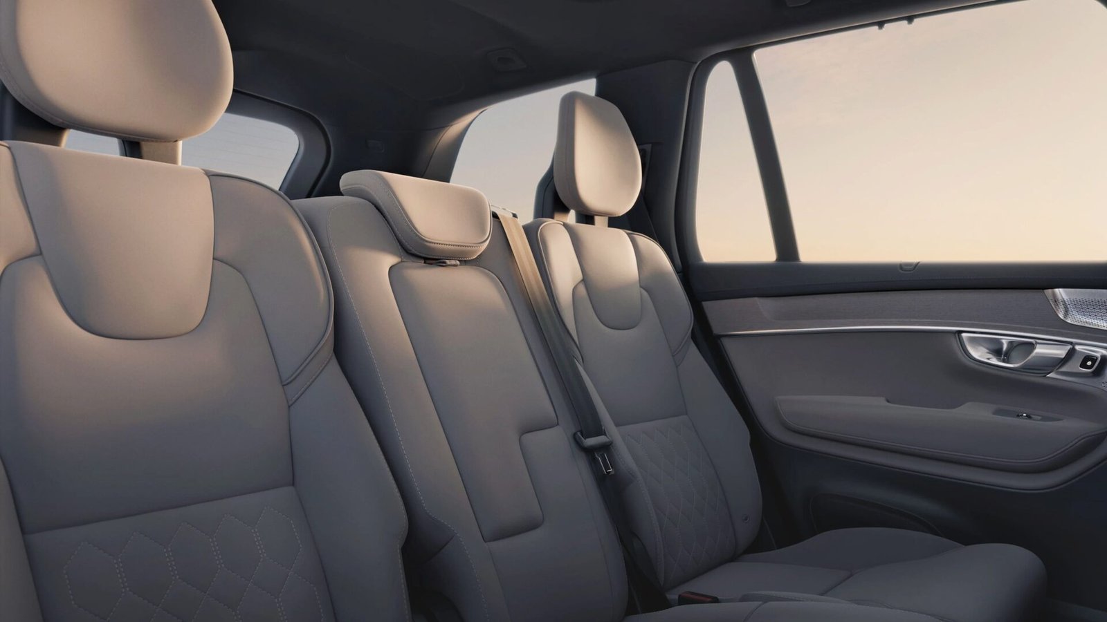 Asientos de la segunda fila; imagen oficial de Volvo