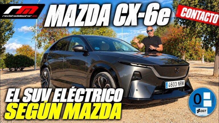 Mazda CX-6e, SUV eléctrico, en la prueba en vídeo