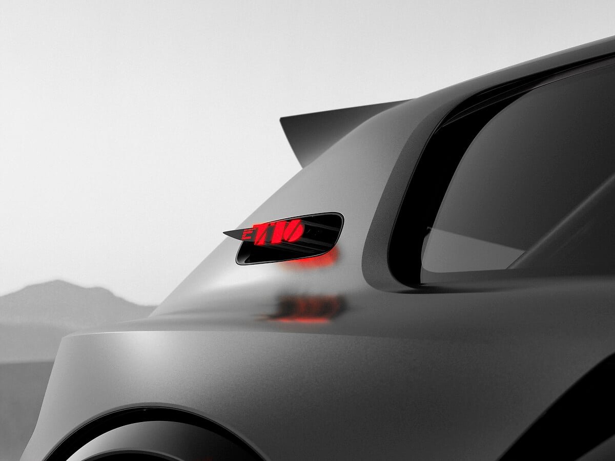 Detalle del Peugeot E-T16 Concept presentado en París