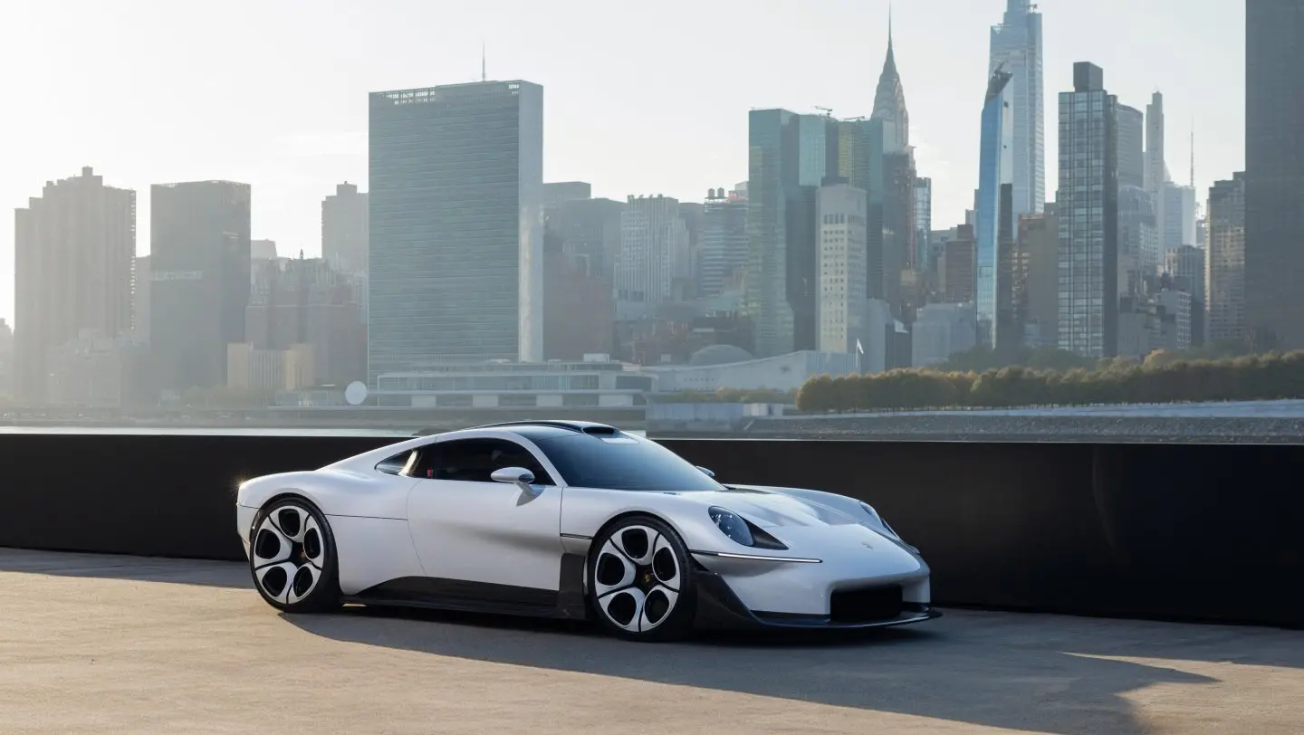 Porsche Mission S en Nueva York durante su presentación mundial